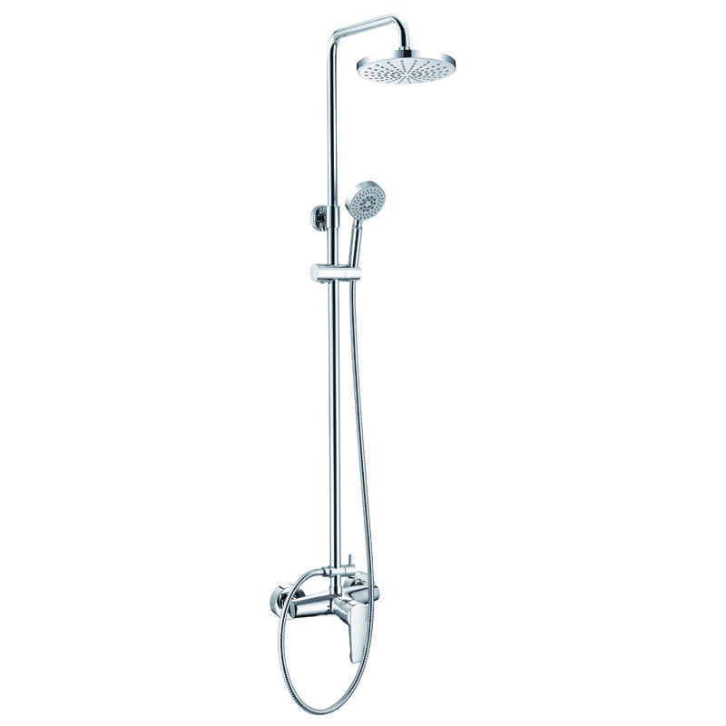 Bathroom Faucets Companies Wall Mounted Rainfall Shower Set Brass Exposed Shower System Exporter