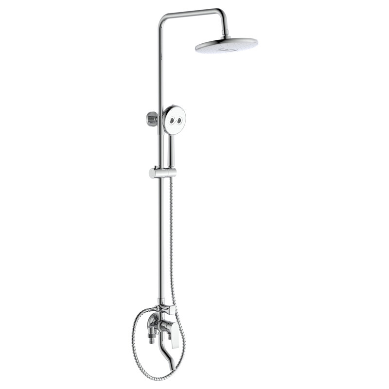 China Hand Held Shower Set Exposed Brass Shower Set Wall Mounted Rainfall Shower Set China Bathroom Faucet Sets