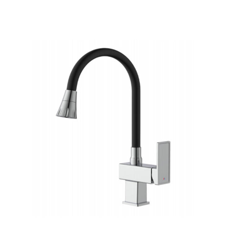 China Pull out Spray Head For Kitchen Faucet Suppliers Pull Down Hot-cold Water Outlet Brass Kitchen Faucet Export