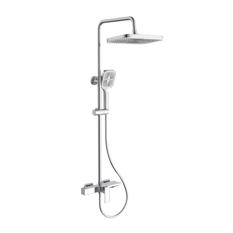 DQOK Wall Mounted High Quality Brass Shower Set Bathroom Faucets Multi-function Shower Mixer Supplier