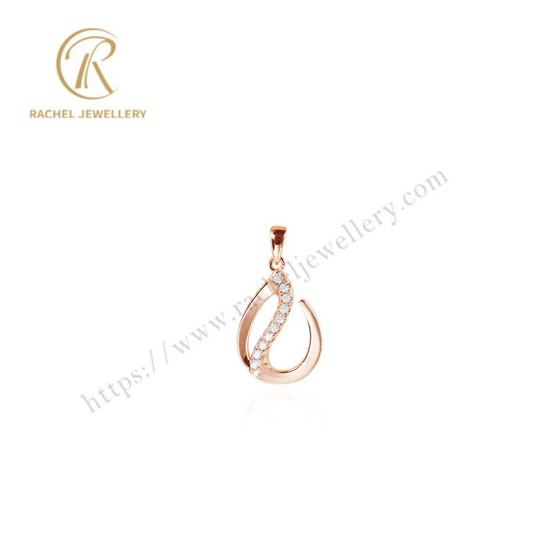 Wholesale Jewellery Solid 925 Sterling Silver Rose Gold Plated Pendant For Charm Women Pendant Necklce