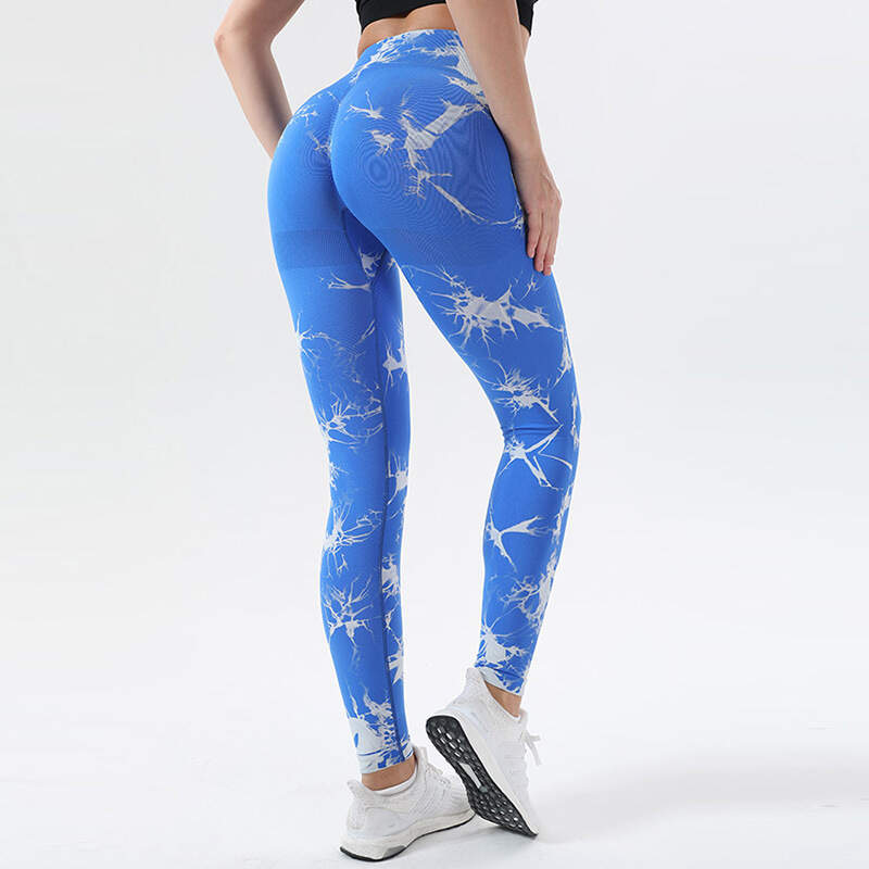 New Tie Dye Leggings Seamless Butt Scrunch Leggings Booty Tie Dye Soft Tights Women Push Up Yoga Pants Leggings