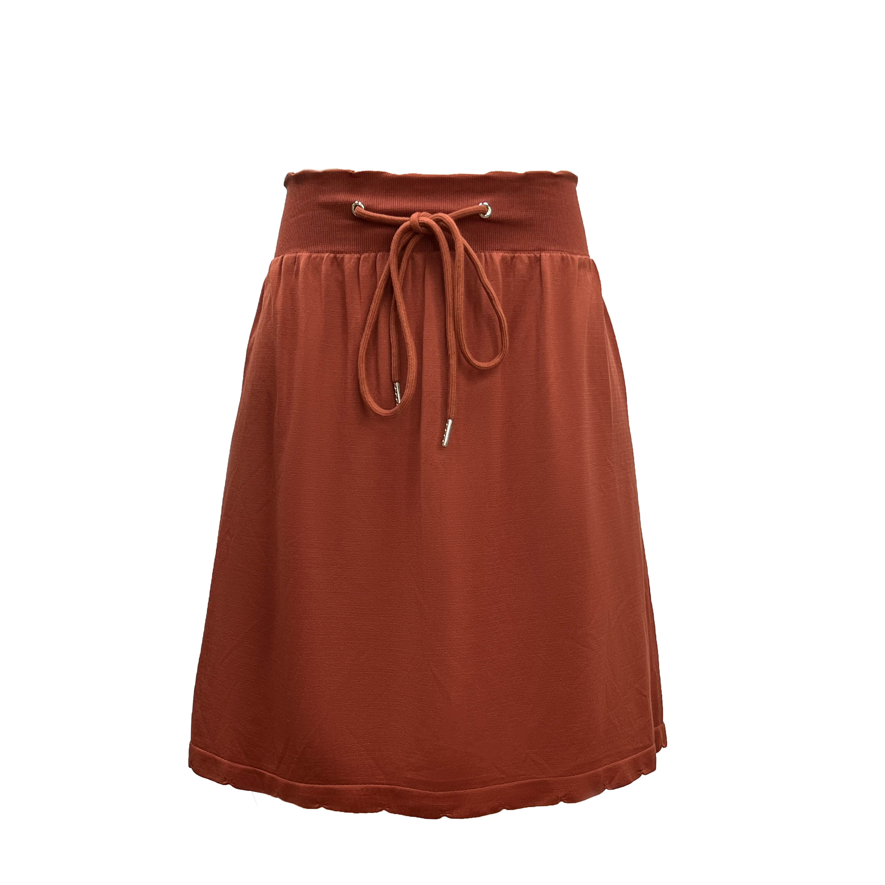 Women Casual Drawstring Decoration Short Skirt Straight High Waist Shorts Dress With Safety Shorts Gym Tennis Wear Short Skirt