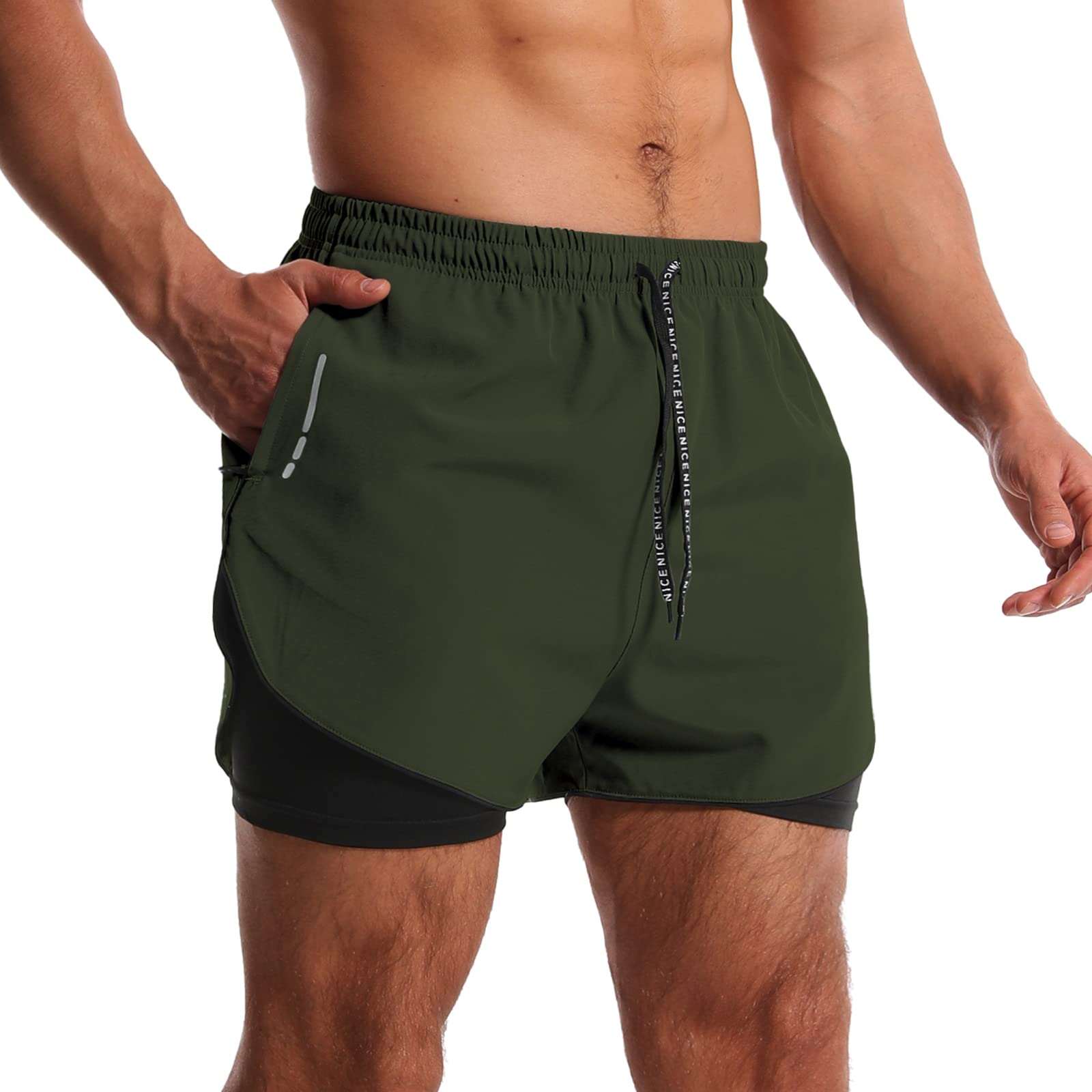 Breathable Men’s 2-in-1 Workout Shorts – Gym-Ready And Stylish Design