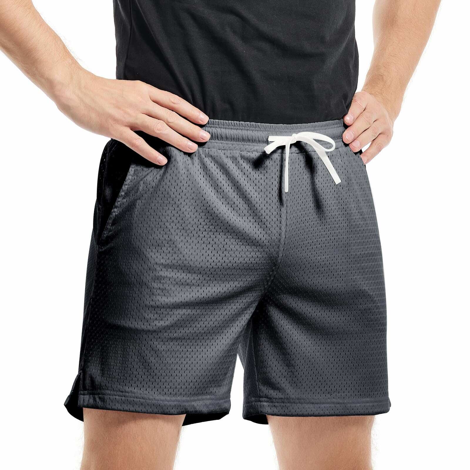 Men’s Breathable Gym Shorts – Quick-Dry Athletic Mesh For Workouts And Running