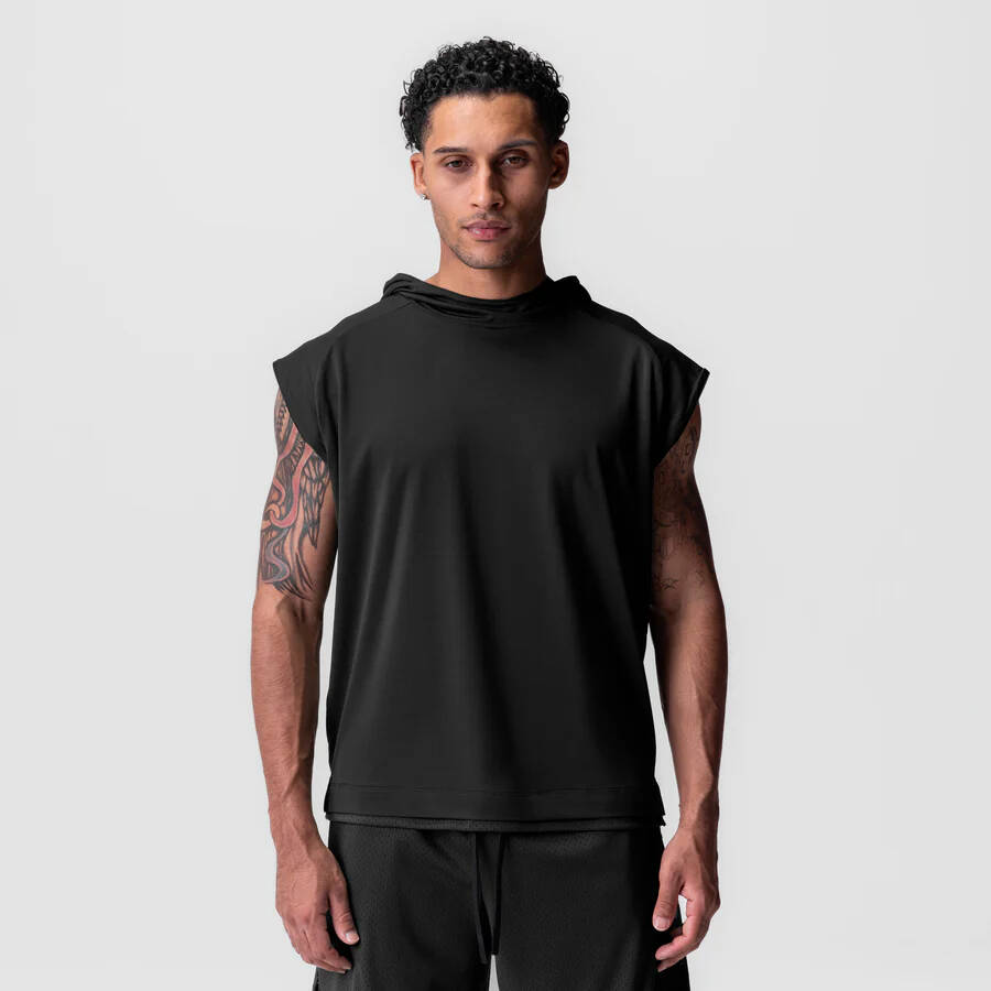 Men’s sleeveless hoodies bulk, wholesale activewear, lightweight tank tops for men, breathable tank tops, B2B fitness apparel, men's workout hoodies wholesale, customizable sleeveless hoodies, active lifestyle apparel supplier, fitness clothing bulk