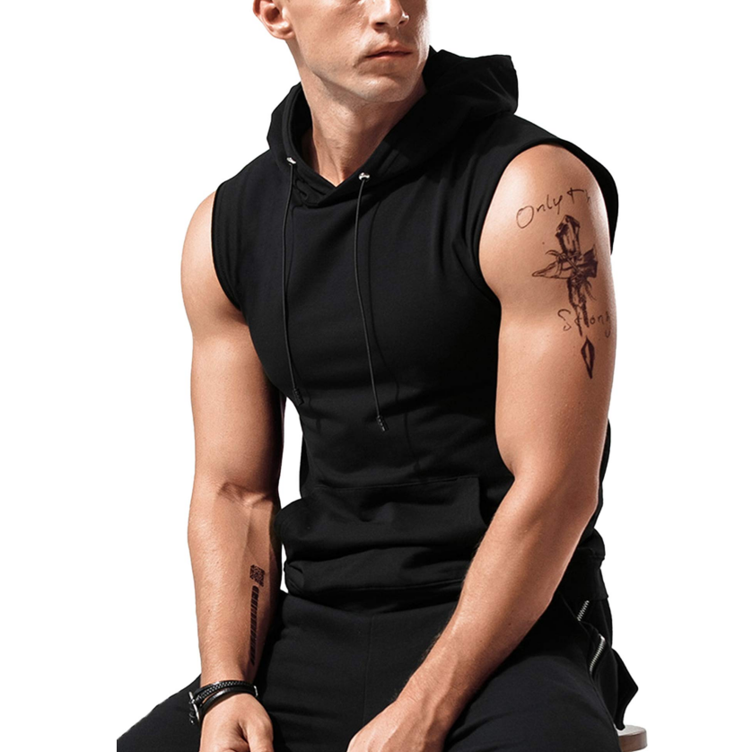Men’s hooded tank tops bulk, wholesale sleeveless hoodies, gym hoodies for men, stylish workout tank tops, B2B fitness apparel, custom gym wear, men’s sports hoodies, wholesale activewear supplier, athletic sleeveless hoodies, gym clothing bulk