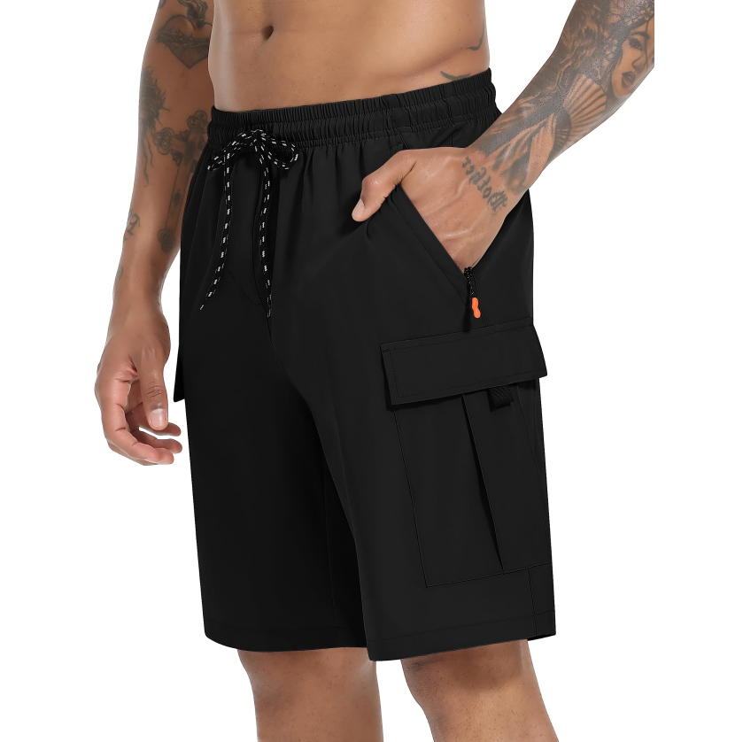 Lightweight Men’s Cargo Shorts – Quick-Dry And Stretch Fabric For Hiking And Travel