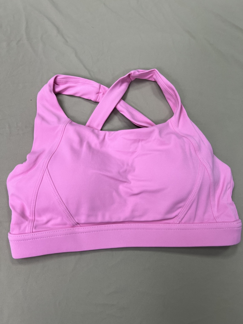 Women's Strappy Sports Bras Fitness Workout Padded Yoga Top High Impact Criss Cross Back Yoga Sports Bra