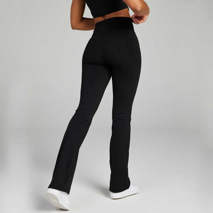 Wholesale Flare V Shape Yoga Pants Fitness Green Pant Ladies Gym Pant for Women