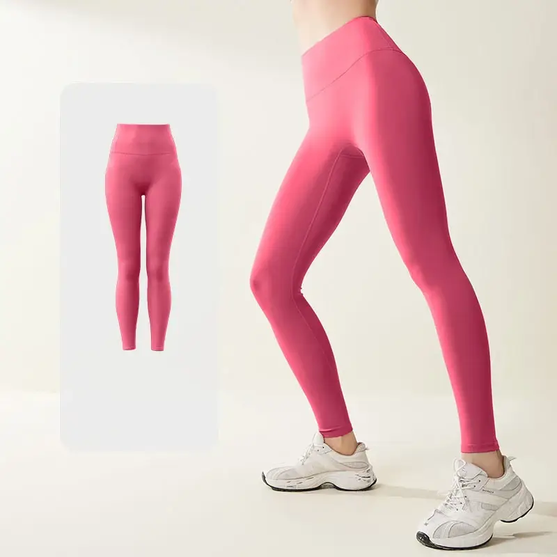 high waisted leggings, hip lifting yoga pants, tummy control fitness leggings, breathable sports leggings, women’s cycling gym pants