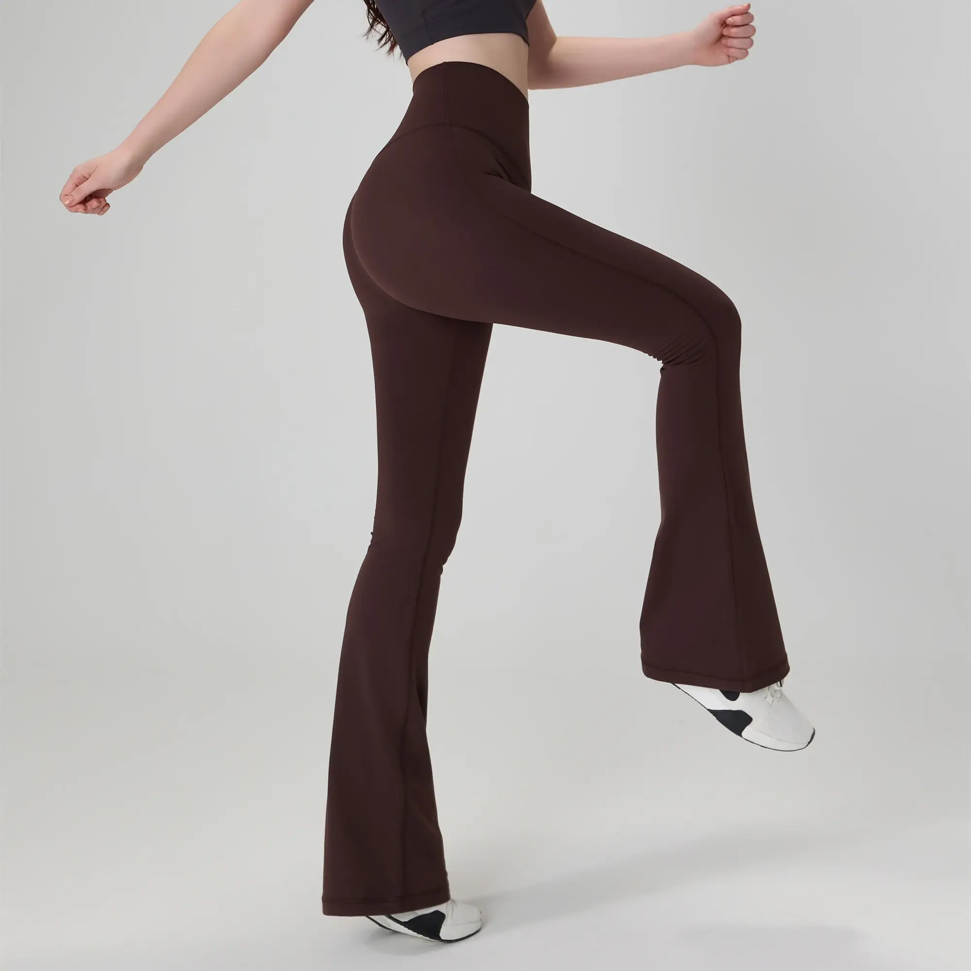 high waist flare leggings, wide leg yoga pants, flared dance trousers, gym workout leggings, stretchy flare pants women