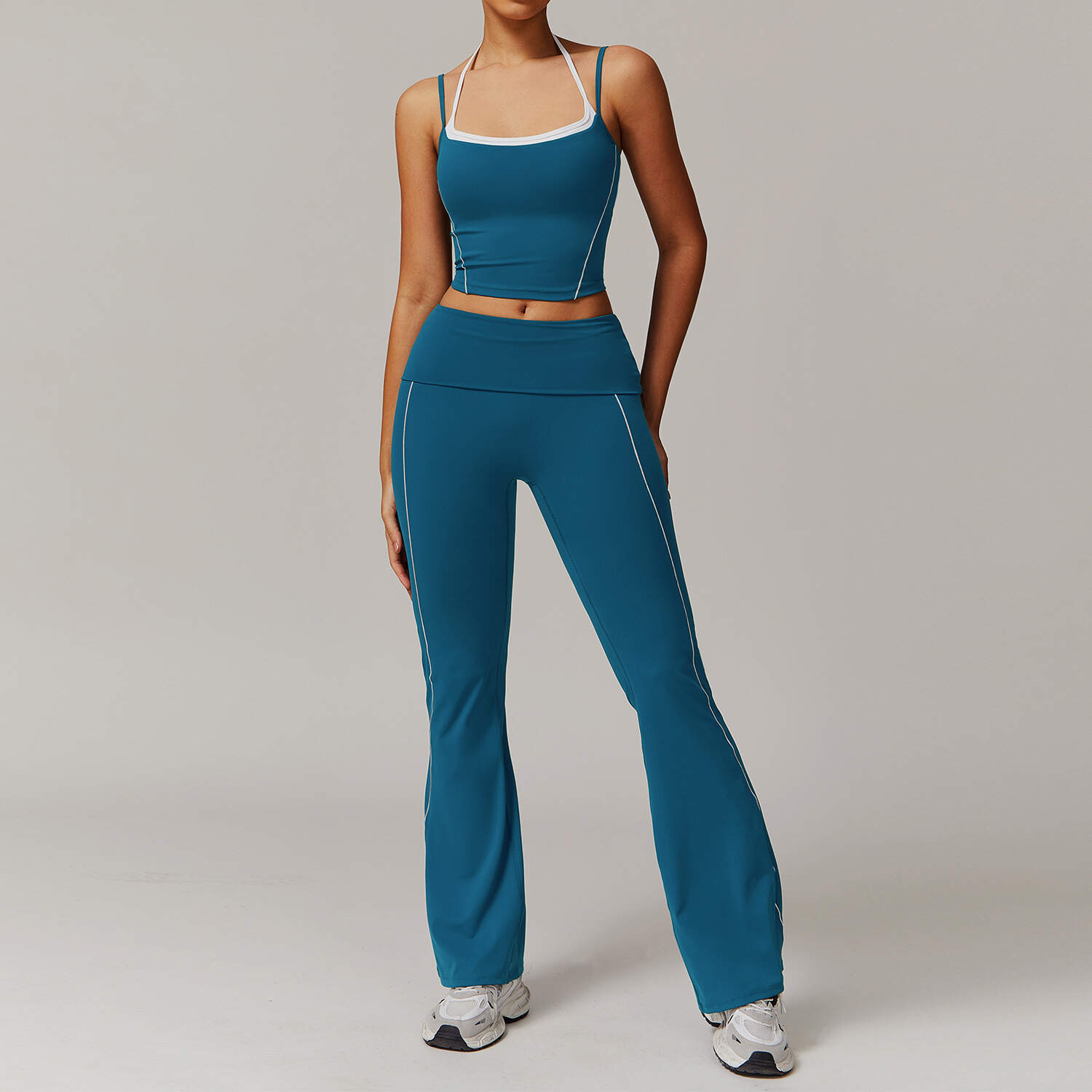 2pcs yoga set women, sports bra and leggings, fitness suit high waist, women gym tracksuit, breathable workout set