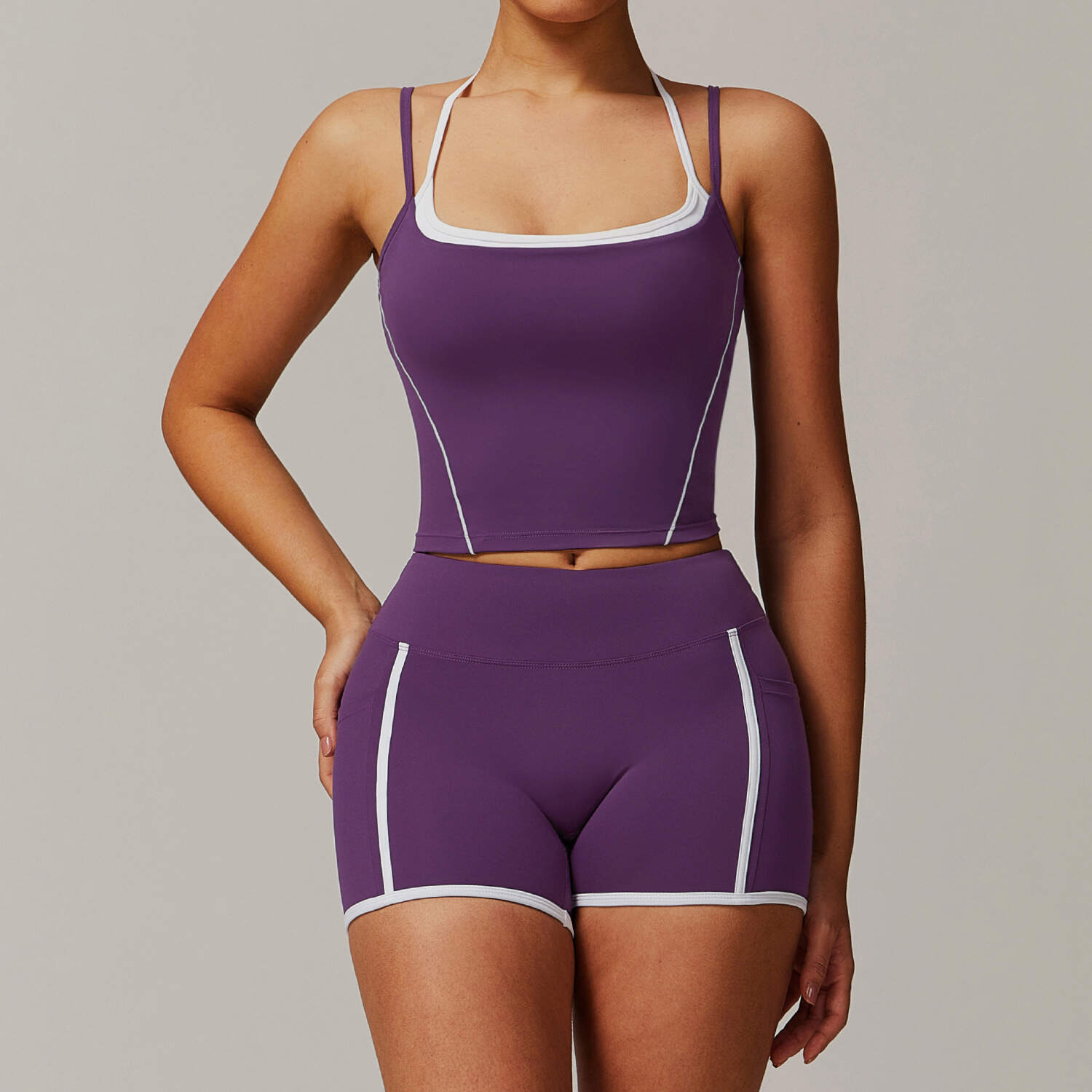 2pcs yoga set women, sports bra and leggings, fitness suit high waist, women gym tracksuit, breathable workout set
