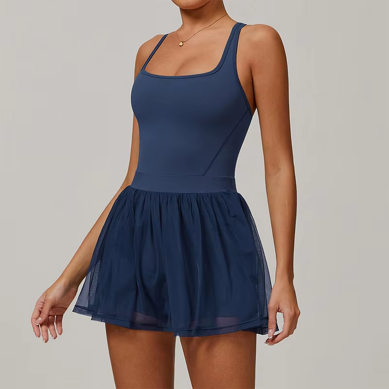 mesh tennis skirt women, quick-dry yoga skirt, women sports skirt shorts, breathable workout skirt, running skirt with shorts
