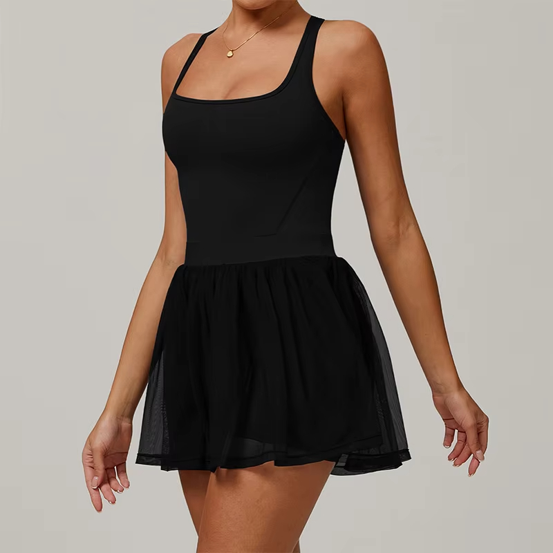 mesh tennis skirt women, quick-dry yoga skirt, women sports skirt shorts, breathable workout skirt, running skirt with shorts