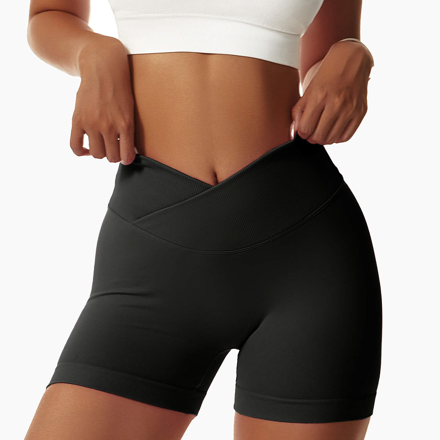 seamless yoga shorts, high waist gym shorts, butt lift workout shorts, breathable cycling shorts, summer sports leggings