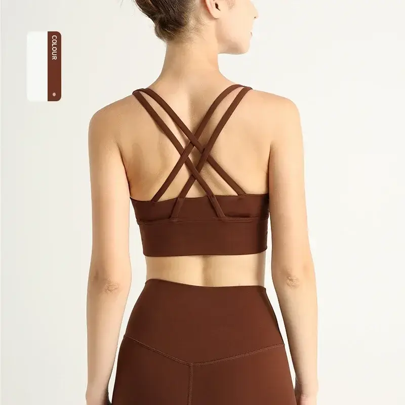 yoga set for women, criss-cross sports bra, high waist shorts, workout outfit, two piece gym suit