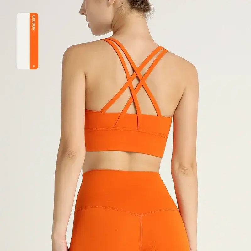 yoga set for women, criss-cross sports bra, high waist shorts, workout outfit, two piece gym suit