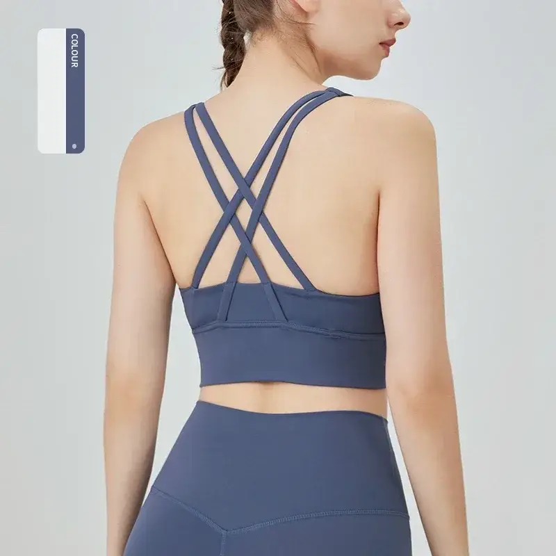 yoga set for women, criss-cross sports bra, high waist shorts, workout outfit, two piece gym suit