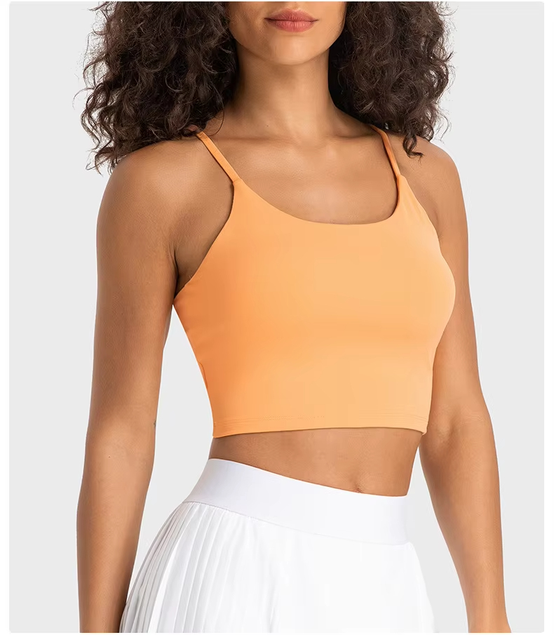 yoga tank top, strappy sports shirt, Pilates top women, slim fit workout vest, breathable fitness top