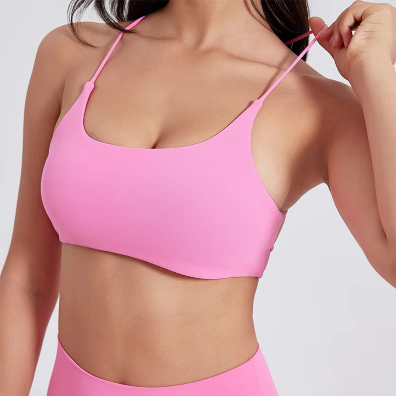 push up sports bra, cross strap bra, yoga gym crop top, fitness bra women, breathable sport top