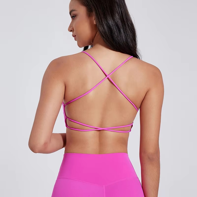 push up sports bra, cross strap bra, yoga gym crop top, fitness bra women, breathable sport top