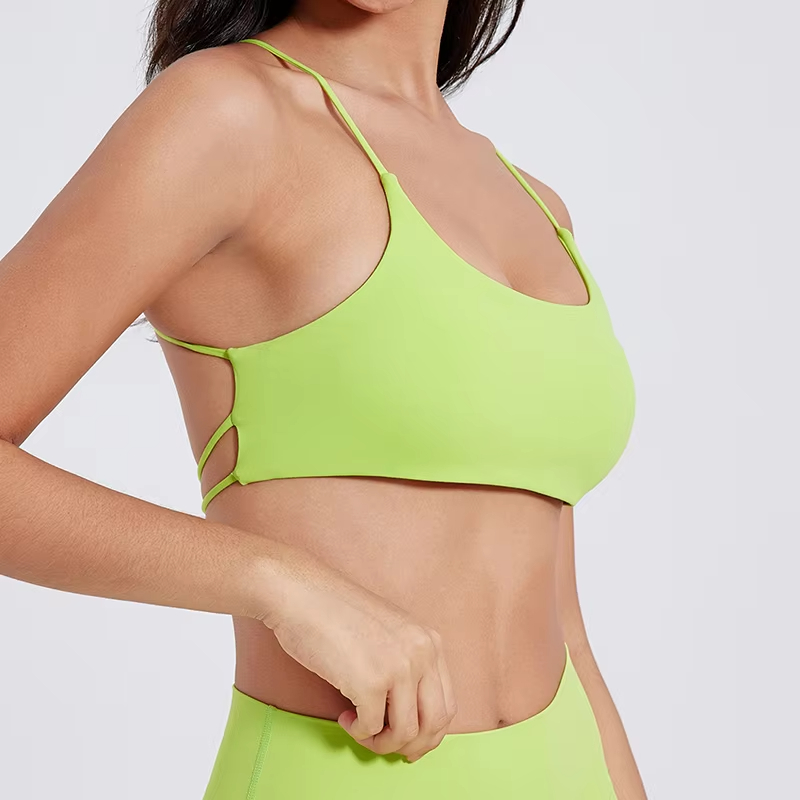 push up sports bra, cross strap bra, yoga gym crop top, fitness bra women, breathable sport top