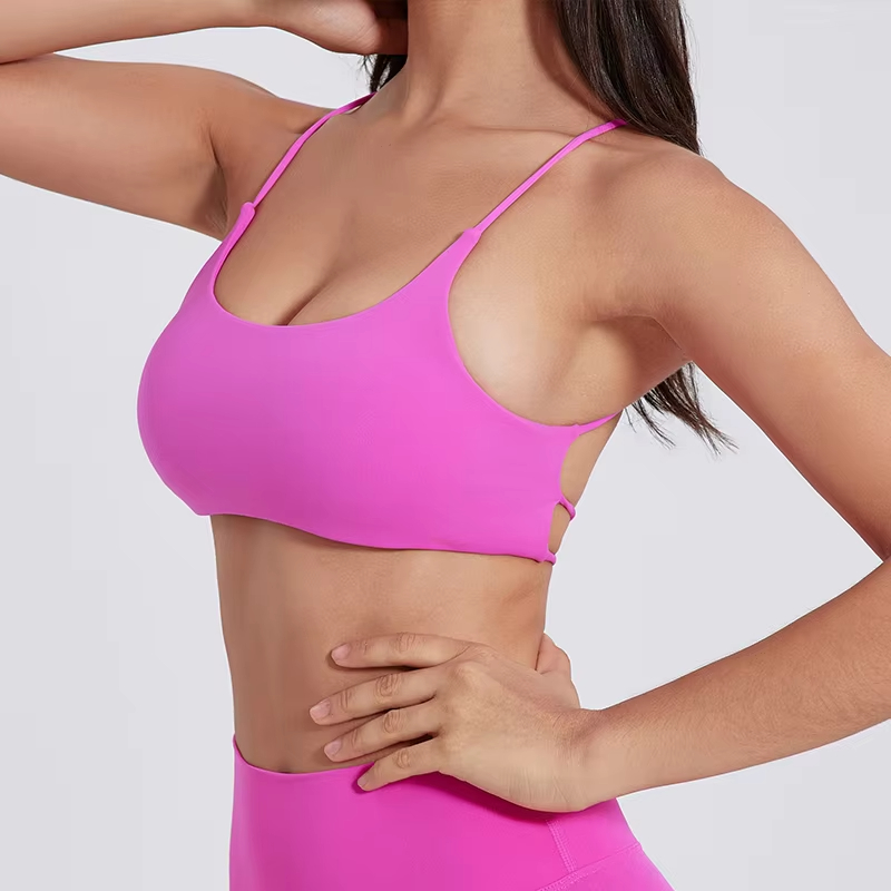 push up sports bra, cross strap bra, yoga gym crop top, fitness bra women, breathable sport top