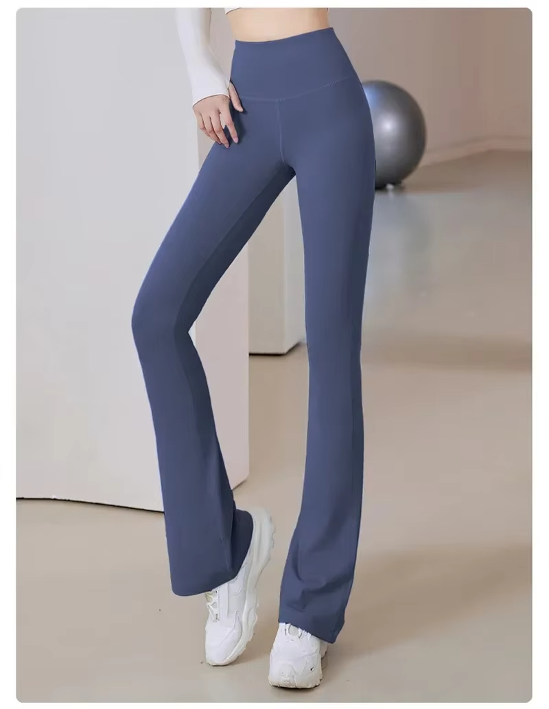 bell-bottom yoga pants, butt lifting leggings, high waist workout pants, slimming fit yoga pants, women gym leggings
