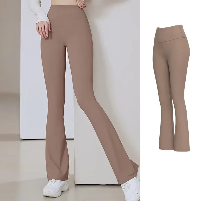 bell-bottom yoga pants, butt lifting leggings, high waist workout pants, slimming fit yoga pants, women gym leggings