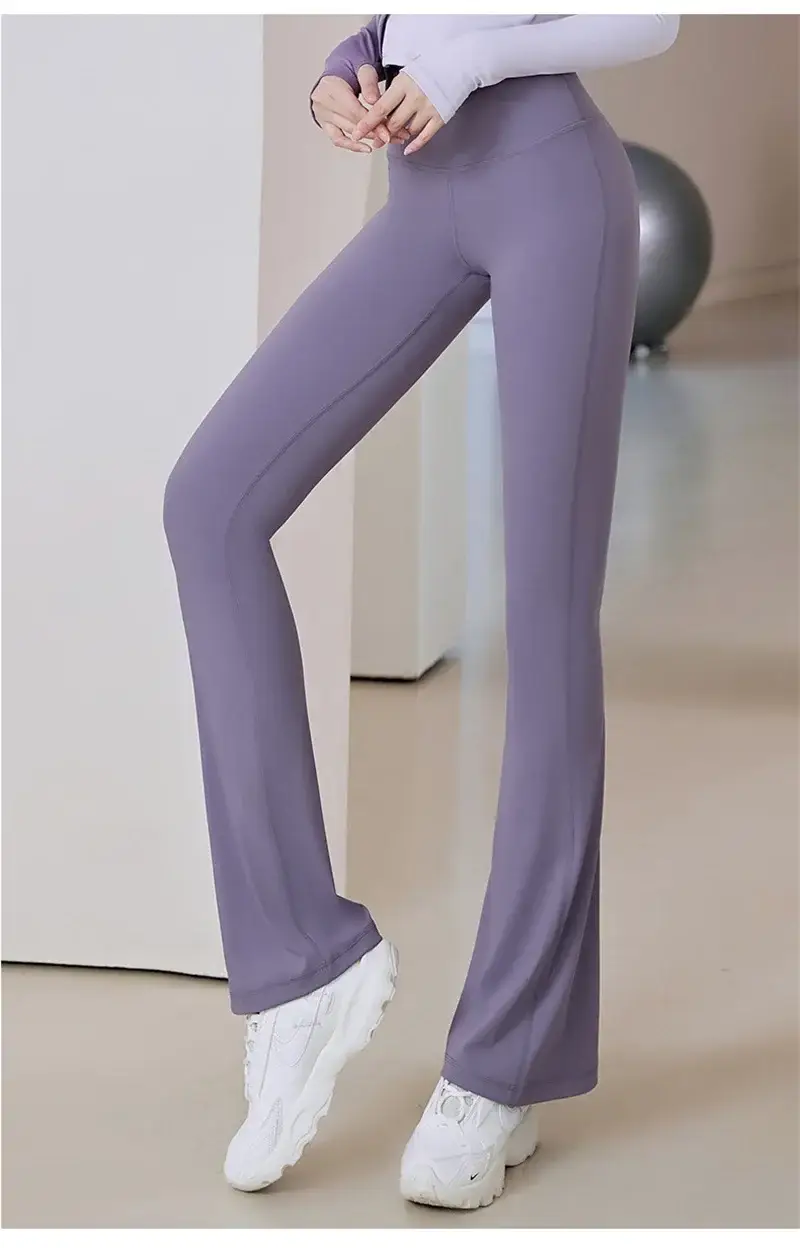 bell-bottom yoga pants, butt lifting leggings, high waist workout pants, slimming fit yoga pants, women gym leggings