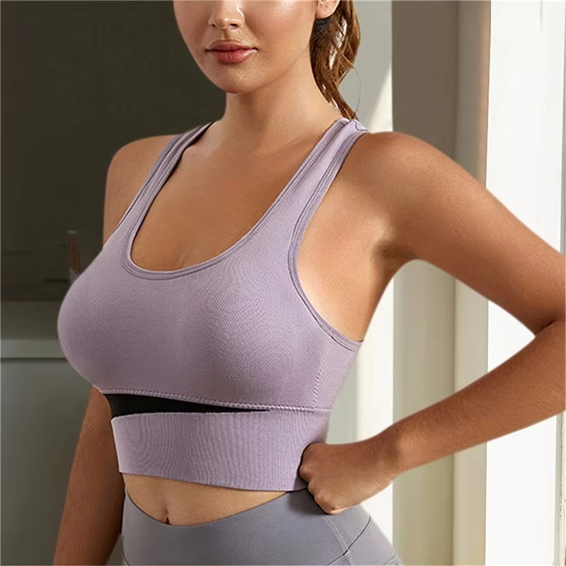 plus size sports bra, cotton yoga bra, push up fitness top, seamless crop top, women’s workout underwear