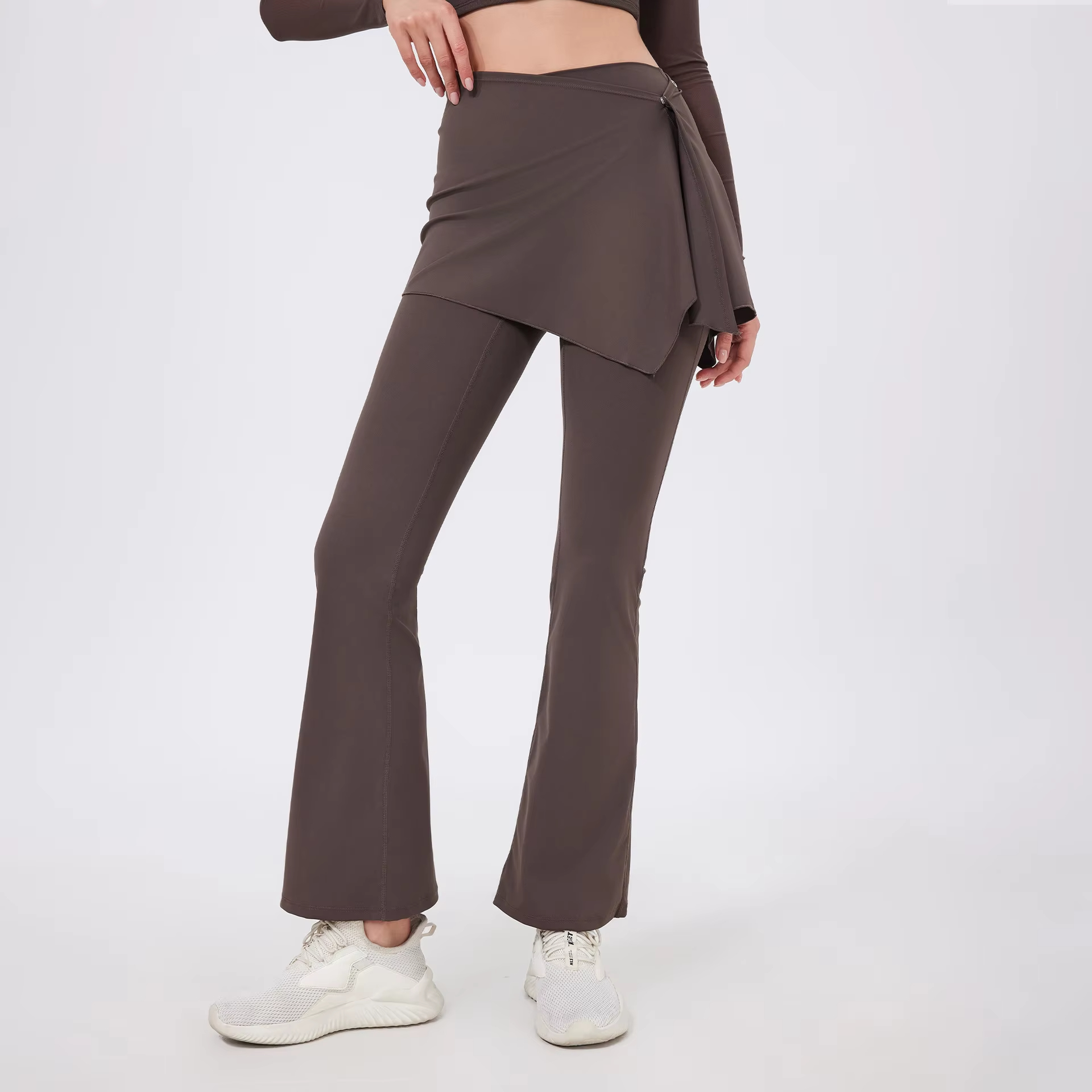 high waist yoga pants, flared yoga leggings, soft quick dry workout pants, fitness pants women, casual sports leggings