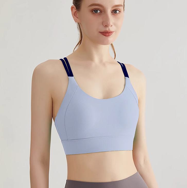 high impact sports bra, shockproof bra women, fixed pad sports bra, cross back bra, fitness running bra