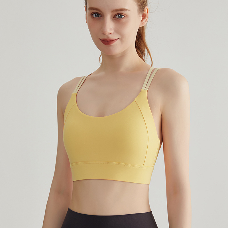 high impact sports bra, shockproof bra women, fixed pad sports bra, cross back bra, fitness running bra