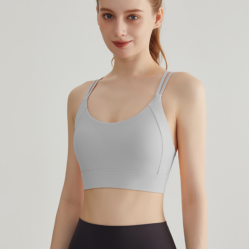 high impact sports bra, shockproof bra women, fixed pad sports bra, cross back bra, fitness running bra