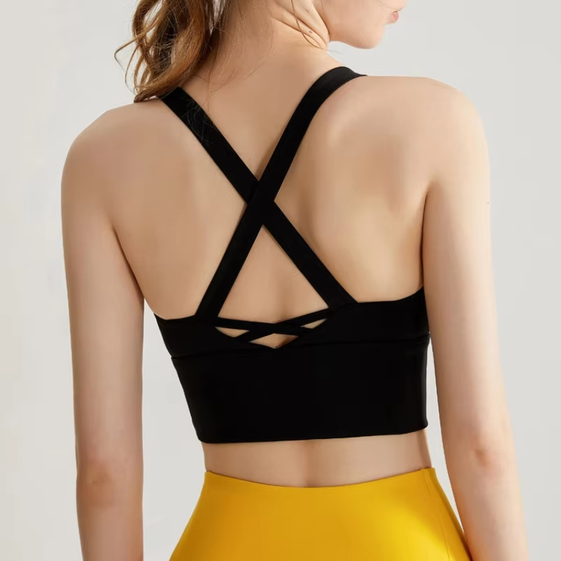 seamless sports bra, push up sports bra, breathable yoga bra, shockproof crop top, women fitness vest