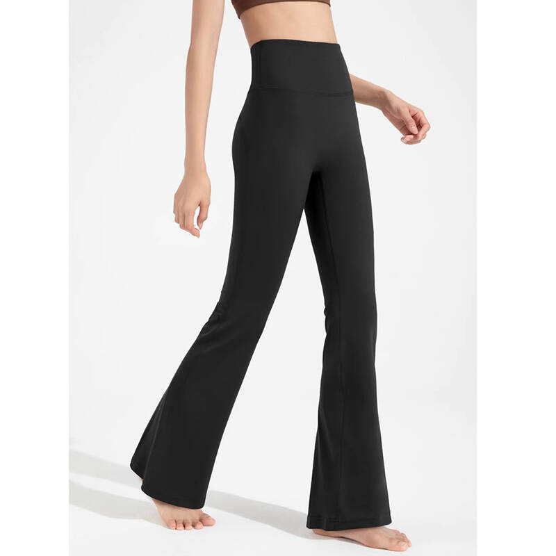 flared yoga pants, high waist workout pants, hip lifting fitness pants, nude feel yoga leggings, women’s yoga trousers