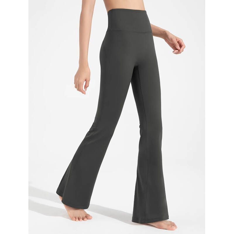 flared yoga pants, high waist workout pants, hip lifting fitness pants, nude feel yoga leggings, women’s yoga trousers