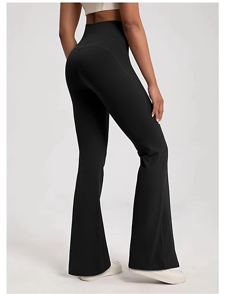 flared yoga pants, women’s bell bottom leggings, high waist fitness pants, gym butt lifting trousers, yoga flare leggings