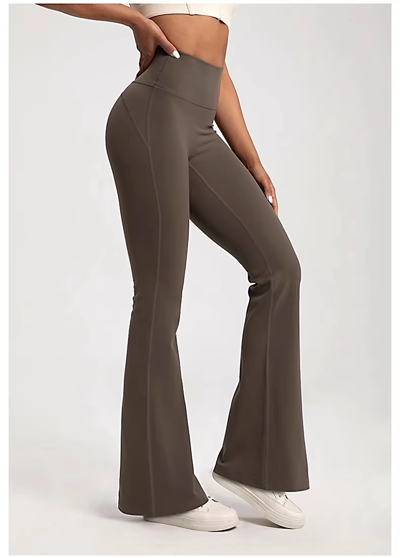 flared yoga pants, women’s bell bottom leggings, high waist fitness pants, gym butt lifting trousers, yoga flare leggings