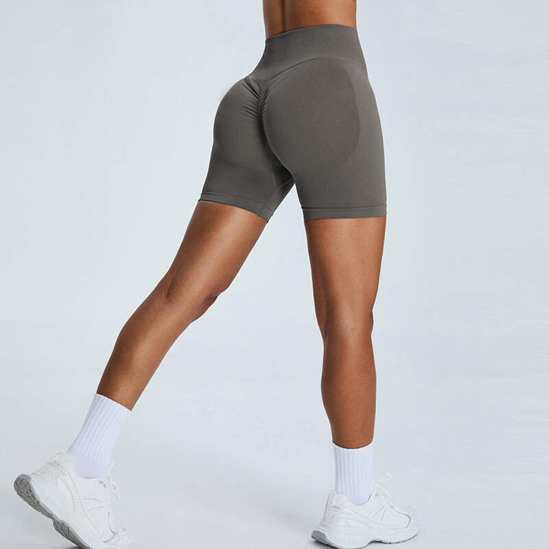seamless gym shorts, women’s workout shorts, high waist yoga shorts, peach lift fitness shorts, 3 inch compression shorts