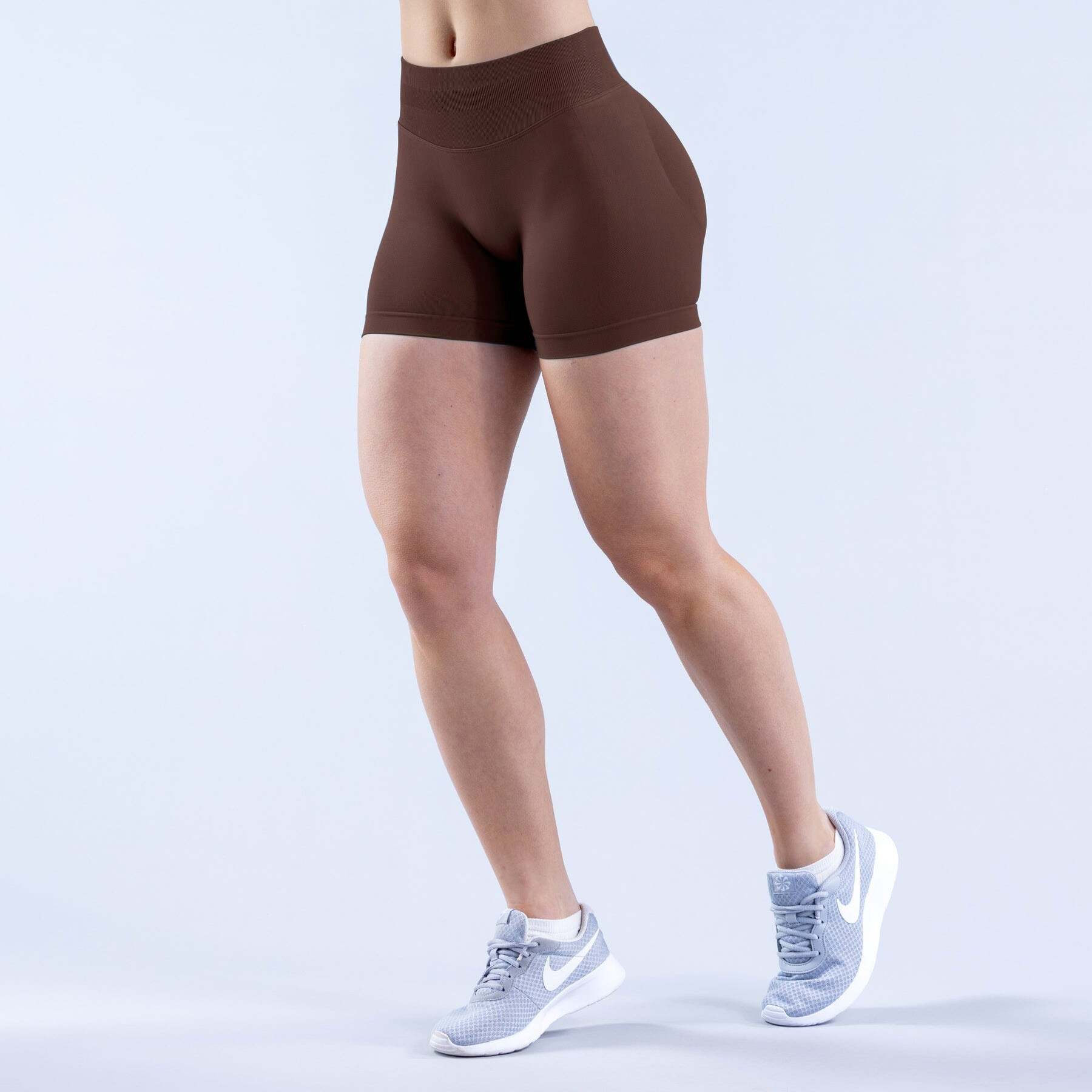 low waist yoga shorts, scrunch butt shorts, seamless workout shorts, matte nylon gym shorts, butt lifting fitness shorts