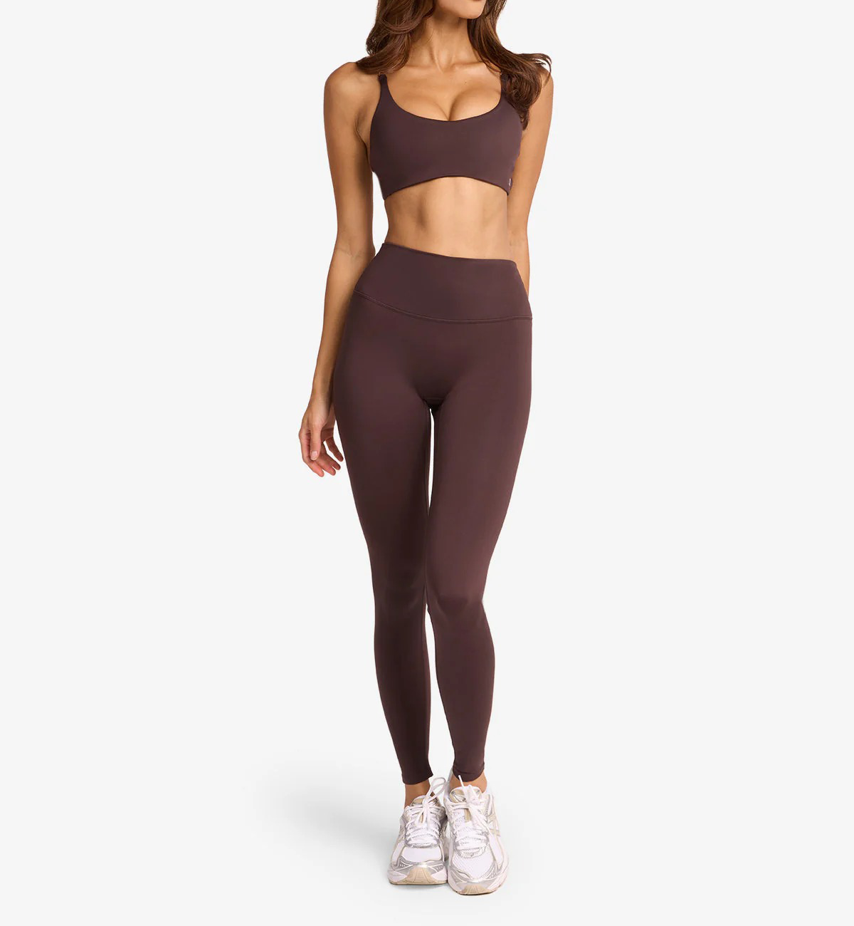 high-waisted leggings, sculpting yoga pants, full-length compression leggings, soft brushed activewear, no front seam leggings