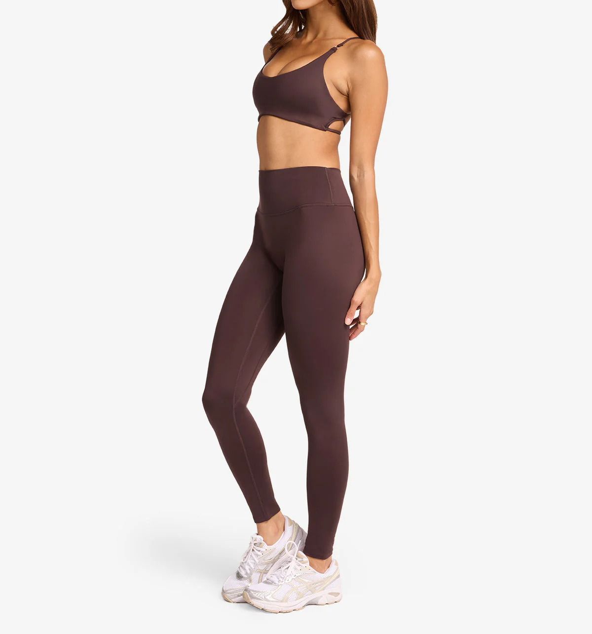 high-waisted leggings, sculpting yoga pants, full-length compression leggings, soft brushed activewear, no front seam leggings