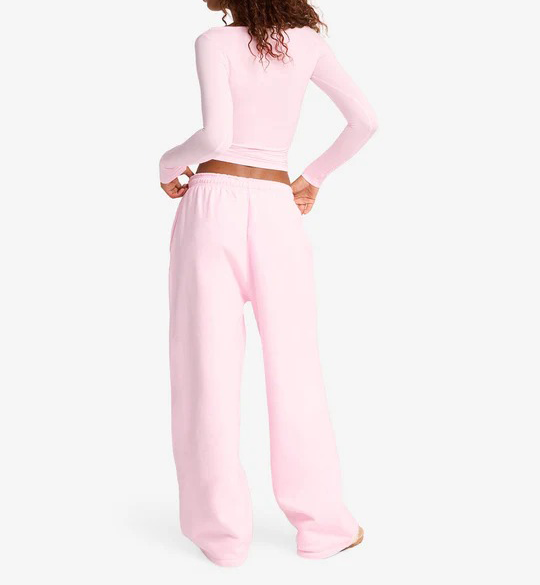 yoga sweatpants, wide leg workout pants, soft fleece yoga pants, athleisure lounge pants, women’s yoga bottoms
