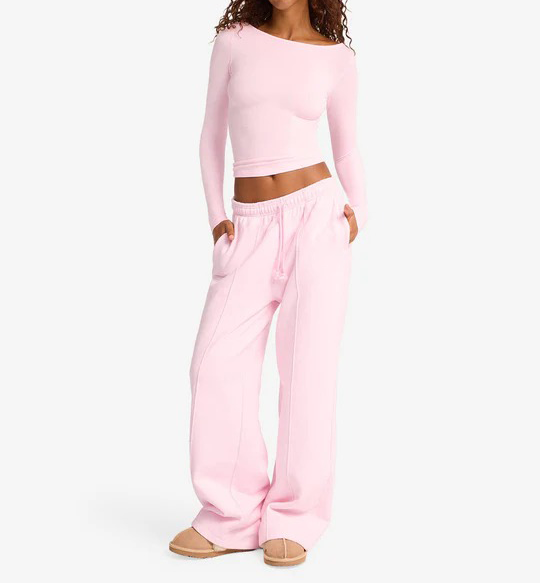 yoga sweatpants, wide leg workout pants, soft fleece yoga pants, athleisure lounge pants, women’s yoga bottoms