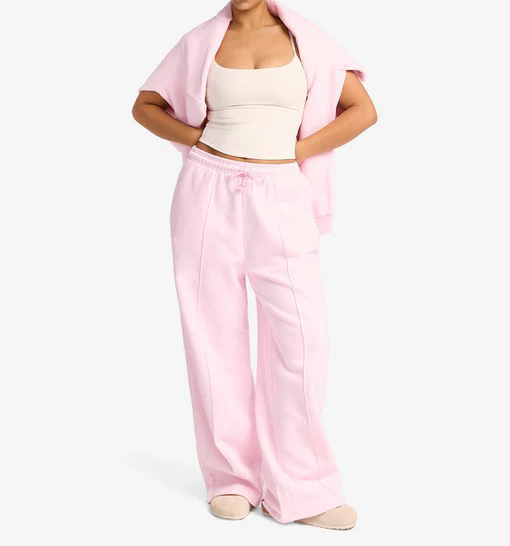 yoga sweatpants, wide leg workout pants, soft fleece yoga pants, athleisure lounge pants, women’s yoga bottoms