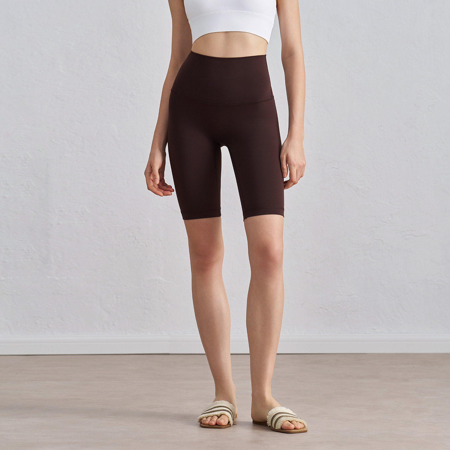 Women’s High Waist Yoga Shorts – Seamless 5-Inch Butt-Lift Biker Shorts